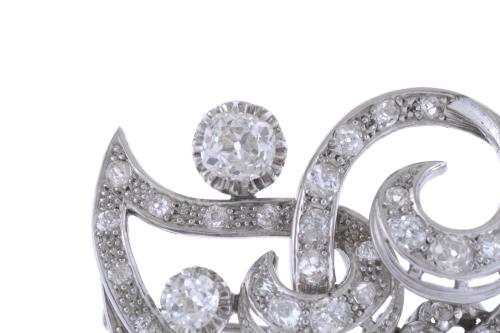 GOLD AND DIAMONDS BROOCH. CIRCA 1960
