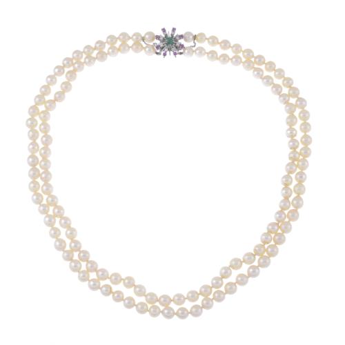 PEARLS NECKLACE. 1950'S.