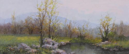 FRANCESC VIDALLER (20TH CENTURY). "LANDSCAPE".