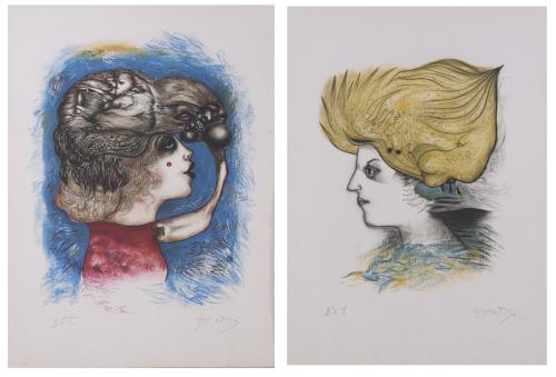 MODEST CUIXART i TÀPIES (1925-2007). Set of 2 lithographs.