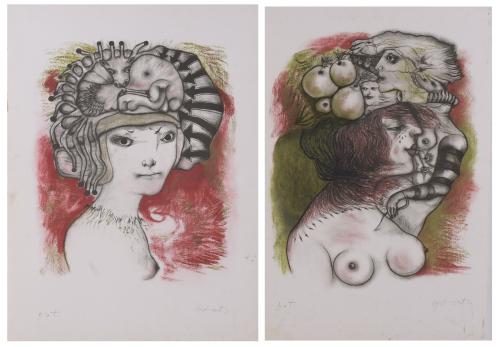 MODEST CUIXART i TÀPIES (1925-2007). Set of 2 lithographs.