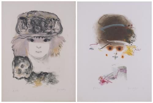 MODEST CUIXART i TÀPIES (1925-2007). Set of 2 lithographs.