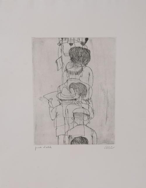 CESC (1926-2006).  Set of 2 lithographs and a print.