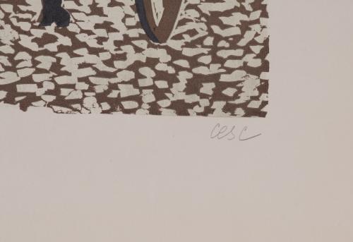 CESC (1926-2006).  Set of 2 lithographs and a print.