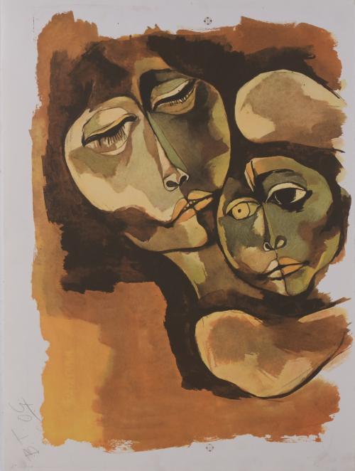 OSWALDO GUAYASAMIN (1919-1999). Lithograph.