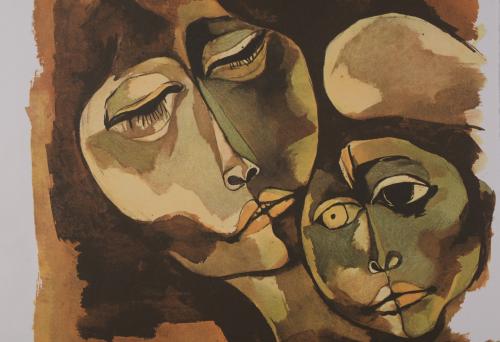 OSWALDO GUAYASAMIN (1919-1999). Lithograph.