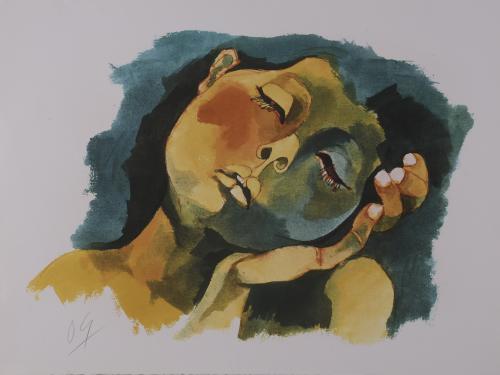 OSWALDO GUAYASAMIN (1919-1999). Lithograph.