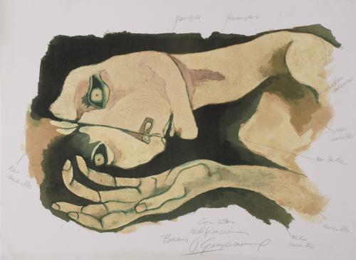 OSWALDO GUAYASAMIN (1919-1999). Lithograph.