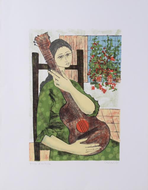 VICENÇ CARALTO (1936-1995).  Set of 3 lithographs.
