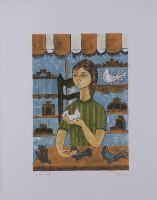 VICENÇ CARALTO (1936-1995).  Set of 3 lithographs.