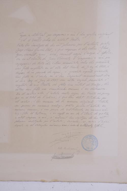 JOSEP MARIA GARCÍA LLORT (1921-2003). Set of 2 lithographs.