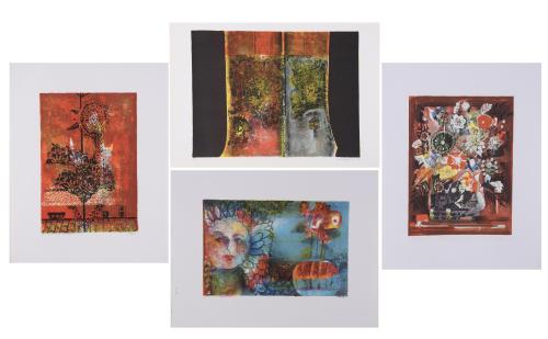JOSEP PUIGMARTI VALLS (1932). Set of 4 lithographs.