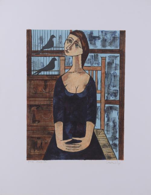 VICENÇ CARALTO (1936-1995).  Set of 3 lithographs.
