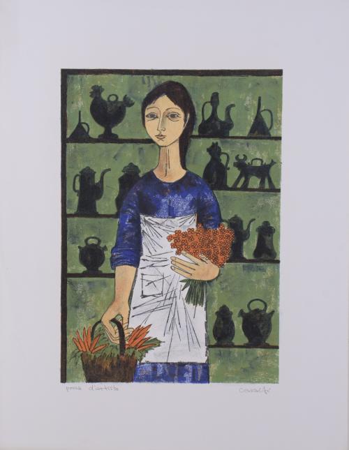 VICENÇ CARALTO (1936-1995).  Set of 3 lithographs.