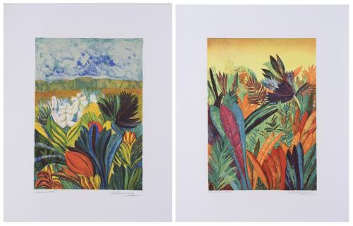 MIRTA DUBISCHARD (20TH CENTURY). Set of 2 lithographs.
