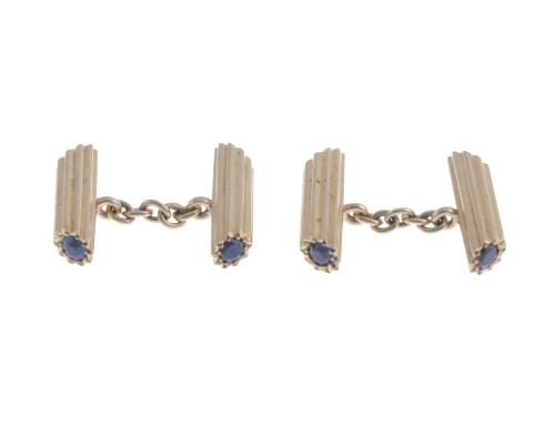 SET OF THREE PAIRS OF CUFFLINKS
