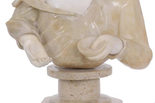 CHILD&#39;S BUST, 20TH CENTURY.