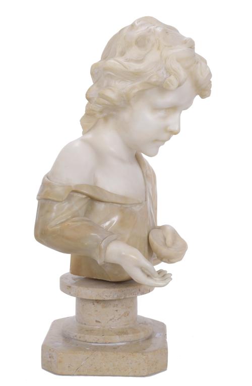 CHILD&#39;S BUST, 20TH CENTURY.