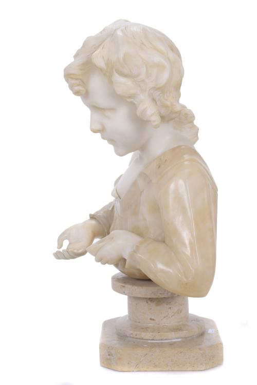 CHILD&#39;S BUST, 20TH CENTURY.