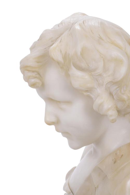 CHILD&#39;S BUST, 20TH CENTURY.