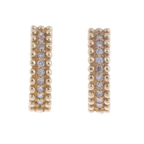 PENDIENTES ARETES CON BRILLANTES