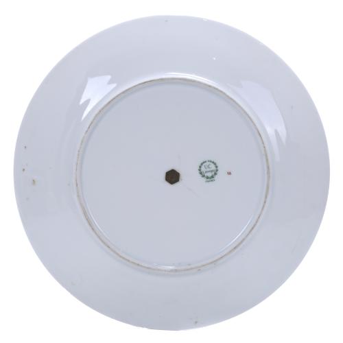 Bandeja de pisos para tartas en porcelana de Limonges, sigl