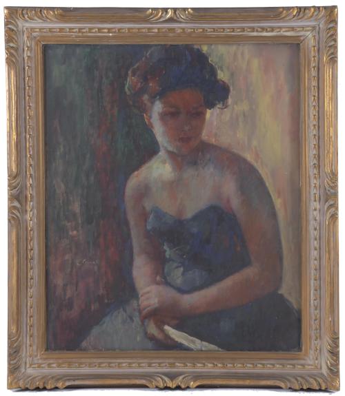 LLUÍS CANALS (1947). "SEATED WOMAN".