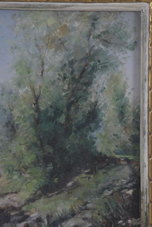 JOSEP VENTOSA DOMÈNECH (1897-1982). "BOSQUE Y PUENTE".