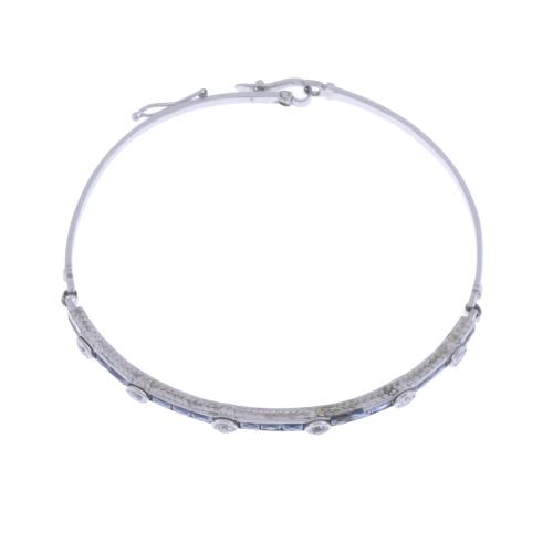 BRACELET WITH SAPPHIRES AND DIAMONDS