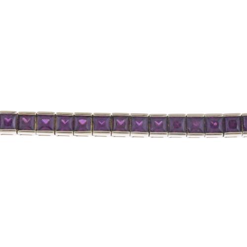RIVIÉRE BRACELET WITH AMETHYSTS