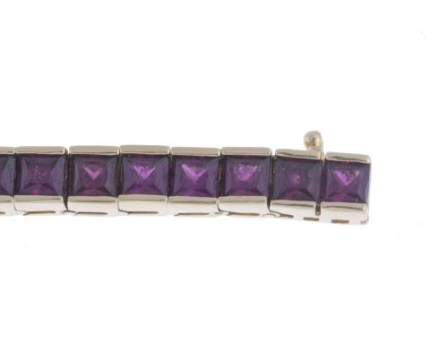 RIVIÉRE BRACELET WITH AMETHYSTS