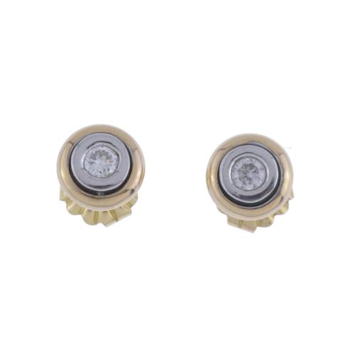 CHATON EARRINGS WITH DIAMONDS
