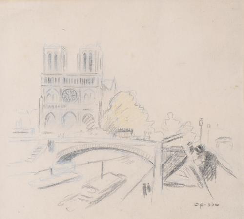 RICARD OPISSO (1880-1966). "NOTRE DAME".