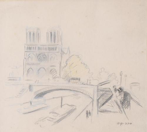 RICARD OPISSO (1880-1966). "NOTRE DAME".
