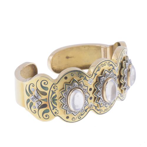 SEMI-RIGID BRACELET, ART NOUVEAU 1890-1910