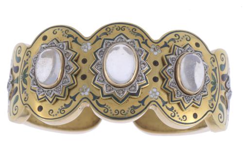 SEMI-RIGID BRACELET, ART NOUVEAU 1890-1910