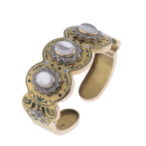 SEMI-RIGID BRACELET, ART NOUVEAU 1890-1910