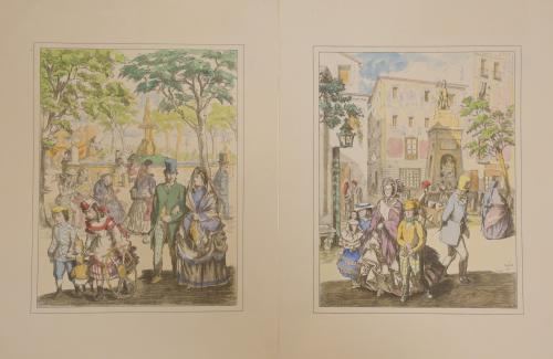 LOLA ANGLADA (1892-1984).  "BARCELONA VUITCENTISTA" FOLDER,