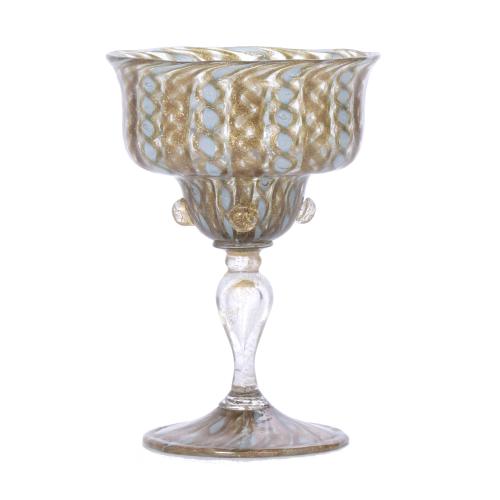 VENETIAN GOBLET, LATE 19TH CENTURY - EARLY 20TH CENTURY.