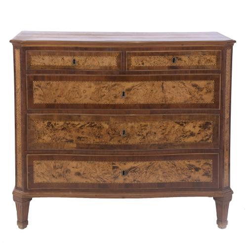 CARLOS IV STYLE CHEST OF DRAWERS, LATE 18TH CENTURY.