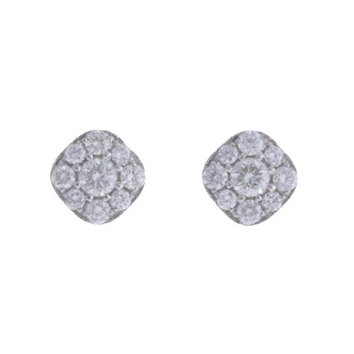 DIAMONDS ROSETTE EARRINGS