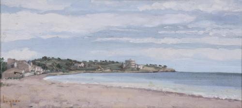 JOSEP BUYREU MARI (1914-?).  "EL FORTÍ", BEACH IN ALTAFULLA, 1973.
