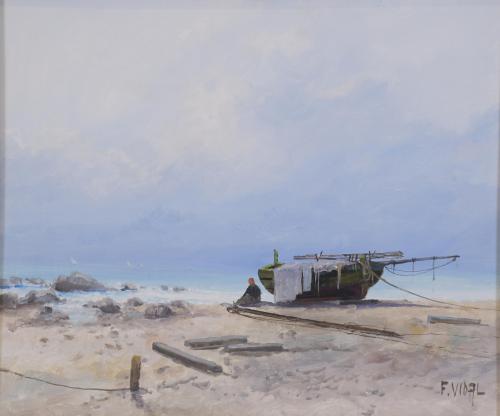 FRANCISCO VIDAL SERRULLA (1923-1996). "SEASCAPE".