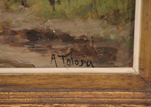 AURELI TOLOSA I ALSINA (1861-1938) "ARBOLEDA Y CAMINO".