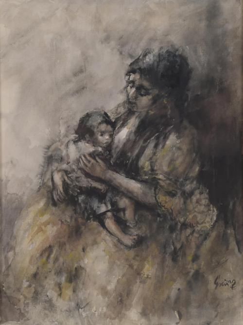 GUMERSINDO SÁINZ DE MORALES (1900-1976). "MATERNITY".