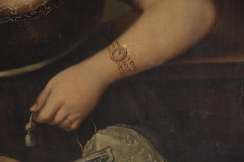19TH CENTURY SPANISH SCHOOL. "PORTRAIT OF A LADY".