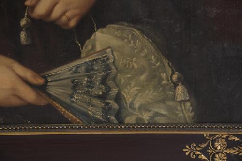 19TH CENTURY SPANISH SCHOOL. "PORTRAIT OF A LADY".