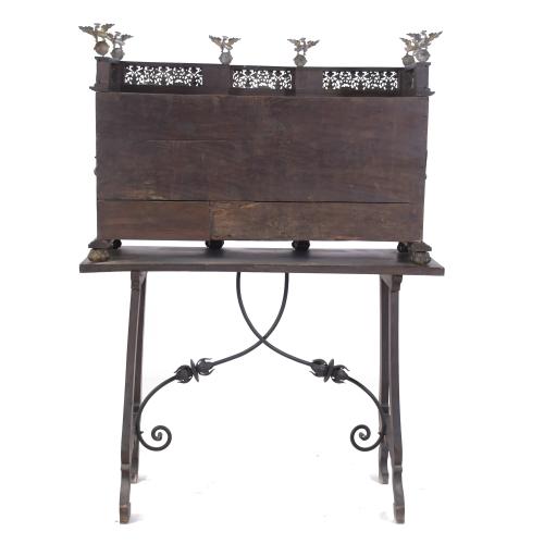 DESK WITH BUFFET, AFTER BAROQUE MODELS, 19TH CENTURY.