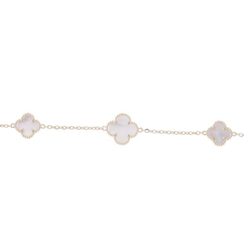 BRACELET WITH MOTHER-OF-PEARL AFTER "ALHAMBRA" MODELS BY VAN CLEEF