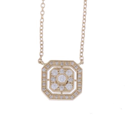 ART DECO STYLE PENDANT WITH DIAMONDS